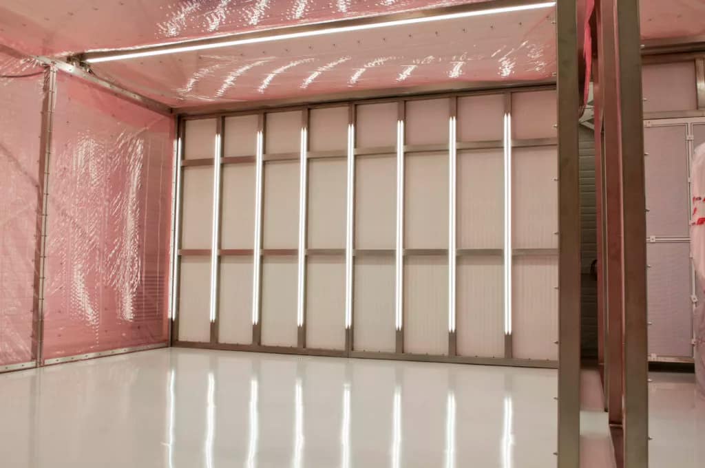 flux d'air horizontal et laminaire