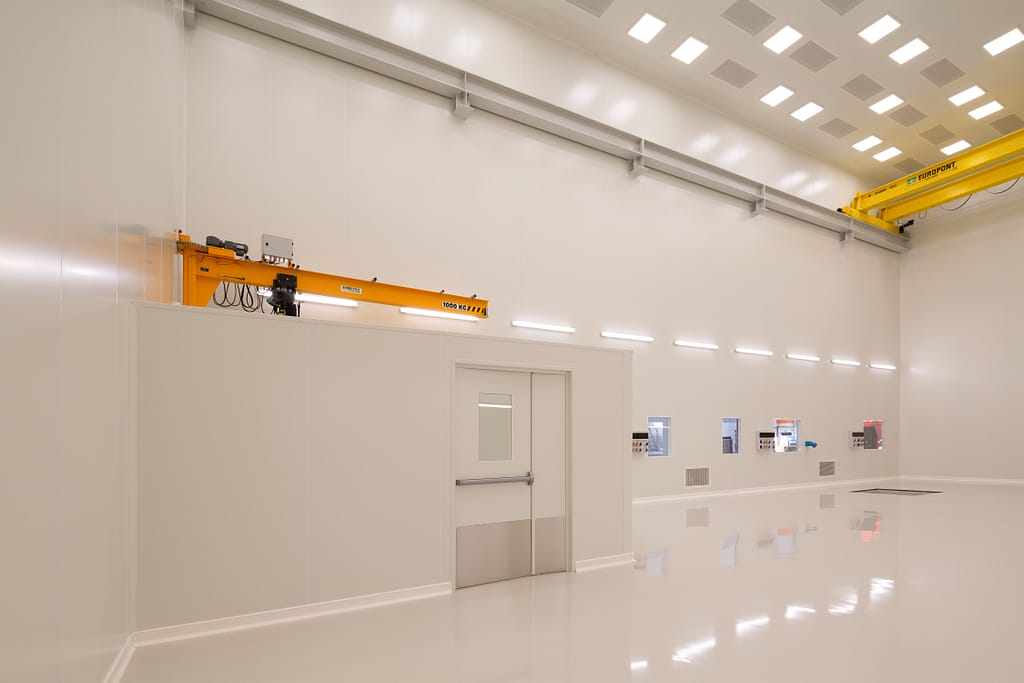salle blanche aéronautique ISO 7 grand volume