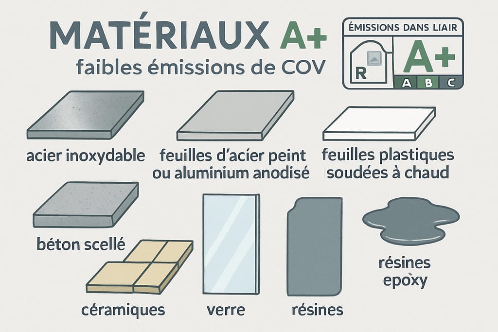 matériaux admissibles en salle blanche