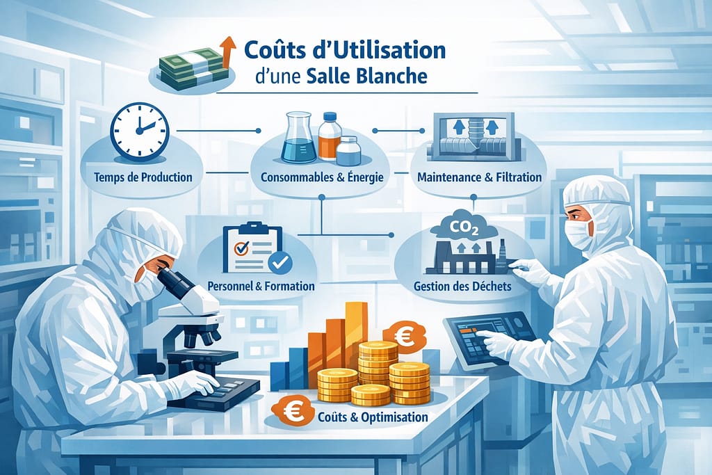 illustration cout d'utilisation salle blanche