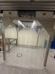 tente à flux laminaire pour zone propre localisée