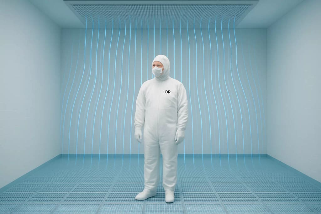 illustration flux d'air dans une zone de prélèvement