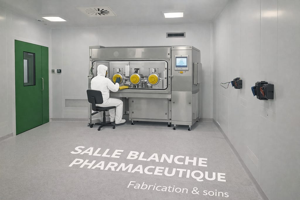 salle blanche pharma : TAKEDA, LONZA, SANOFI, UNIVERCELS, QUANTOOM