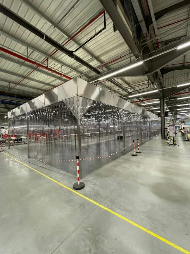 plafond soufflant, espace ultra propre